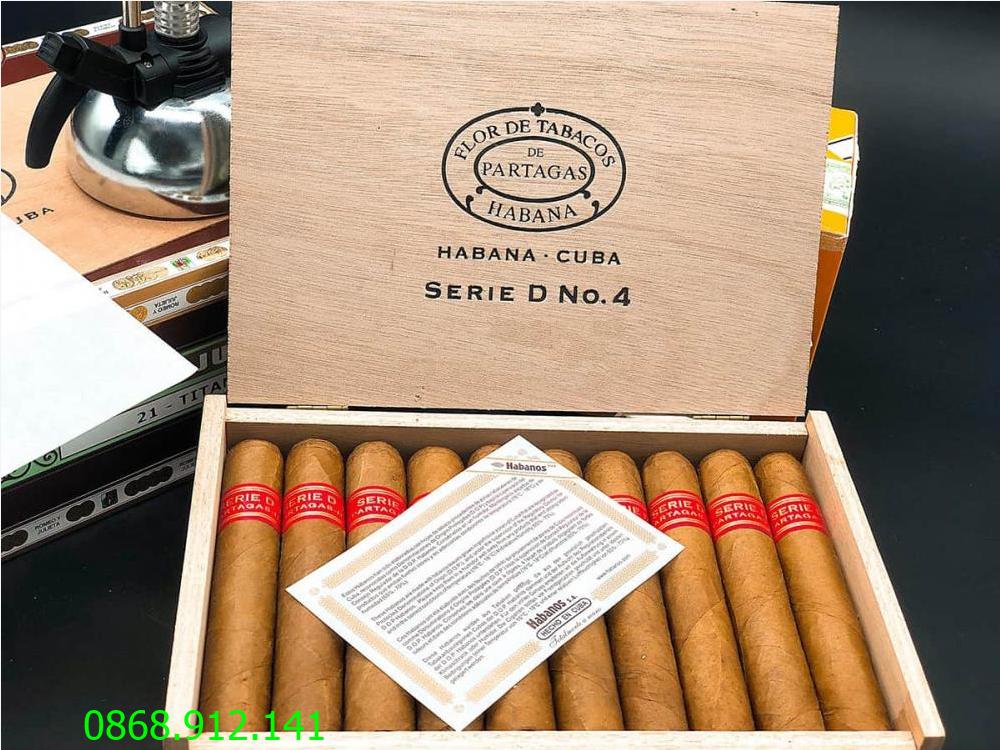 Xì gà Patagas D No 04 - Hộp gỗ 10 điếu